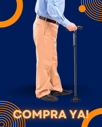 Bastón Para Caminar Plegable Con Luz LED